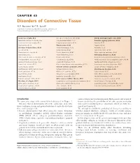 Disorders of Connective Tissue