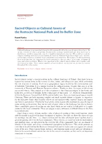 Sacred Objects As Cultural Assets of the Roztocze National Park and Its Buffer Zone
