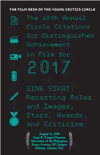 + Sine Sipat: Recasting Roles and Images, Stars, Awards, and Criticism