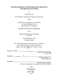 The Development of New Organotin Reagents for Organic Synthesis