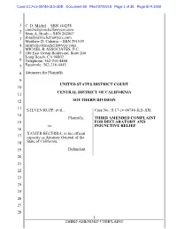 THIRD AMENDED COMPLAINT 15 for DECLARATORY and Vs
