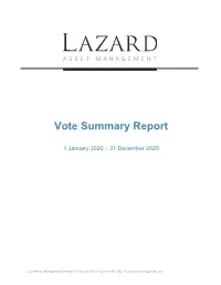 Voting Summary Report