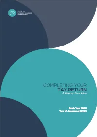 COMPLETING YOUR TAX RETURN a Step-By-Step Guide