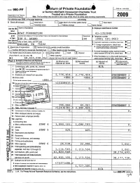 I -Eturn of Private Foundation Form 990-PF