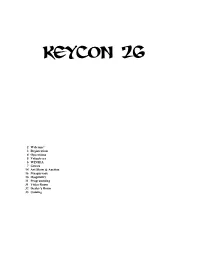 Keycon 2009 Program Book