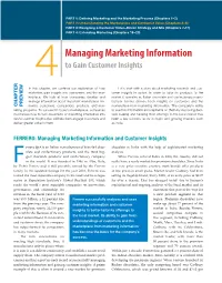 Managing Marketing Information