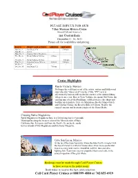 Ms Oosterdam December 3 - 10, 2011 Please Call for Availability and Pricing