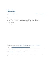 Novel Modulation of Adenylyl Cyclase Type 2 Jason Michael Conley Purdue University