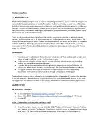 The Kashmir Syllabus