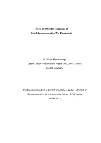 Visual Discourses of Commemorative War Monuments