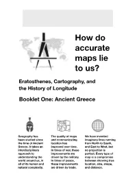 Year 7 Booklet 1 How Do Accurate Maps Lie To