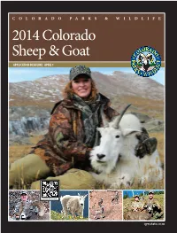 2014 Sheep and Goat Hunting Brochure