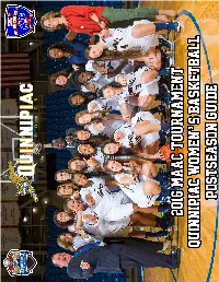 2015-16 Quinnipiac University Women's Basketball Game Notes