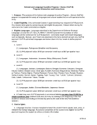 Cultural and Language Incentive Program – Bonus (CLIP-B) Program Information and Instructions