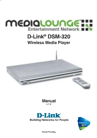 D-Link® DSM-320 Wireless Media Player