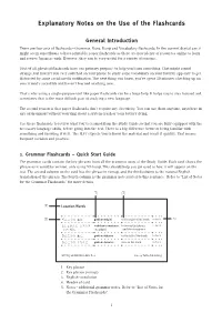 JLPT Explanatory Notes on the Use of the Flashcards.Pdf