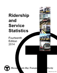 Ridership and Service Statistics