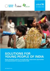 The Solutions for Young People of India Report