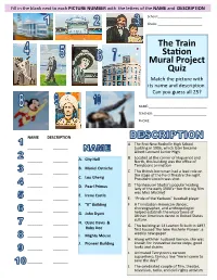 The Train Station Mural Project Quiz