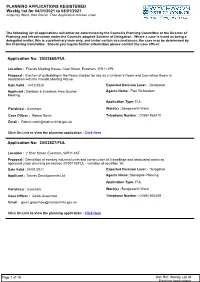8.3 Scheduled Weeklyplanningapplications