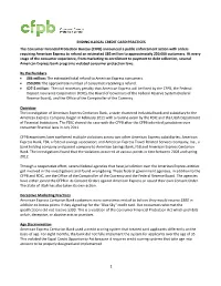 Ending Illegal Credit Card Practices