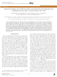 Interactions Between Tat and TAR and Human Immunodeficiency Virus Replication Are Facilitated by Human Cyclin T1 but Not Cyclins T2a Or T2b