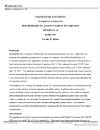Marsand, Inc. Engineering Statement
