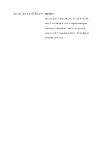 Nordic Journal of Botany NJB-02477 She, R., Zhao, P