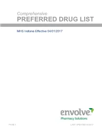Preferred Drug List