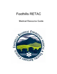 RETAC Contacts 13 Search and Technical Rescue