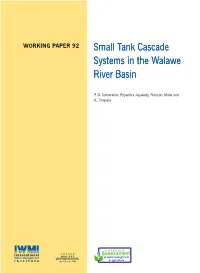 Small Tank Cascade Systems in the Walawe River Basin