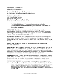 Torturing Democracy Annotated Transcript
