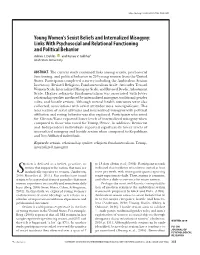 Young Women's Sexist Beliefs and Internalized Misogyny: Links with Psychosocial and Relational Functioning and Political Behavior Adrian J