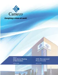 Cameco 2021 Management Proxy Circular