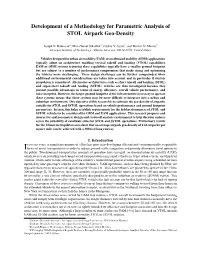 Development of a Methodology for Parametric Analysis of STOL Airpark Geo-Density