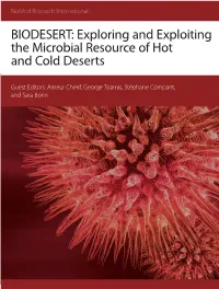 Exploring and Exploiting the Microbial Resource of Hot and Cold Deserts