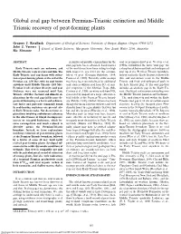 Global Coal Gap Between Permian–Triassic Extinction and Middle Triassic Recovery of Peat-Forming Plants