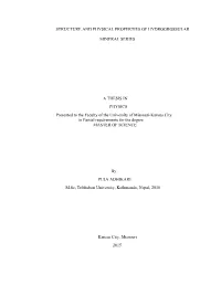 Structure and Physical Properties of Hydrogrossular Mineral Series