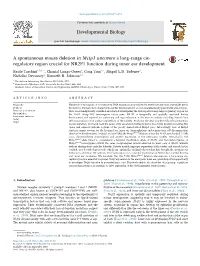 A Spontaneous Mouse Deletion in Mctp1 Uncovers a Long-Range Cis