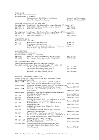 Discography Section 6: E (PDF)