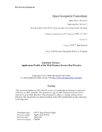 Gazetteer Service - Application Profile of the Web Feature Service Best Practice