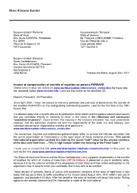 Invoice of Compensation of Swindle of Royalties on Patents FERRAYÉ