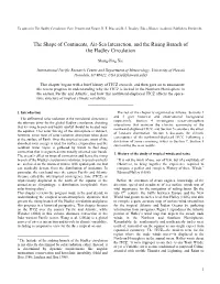 The Shape of Continents, Air-Sea Interaction, and the Rising Branch of the Hadley Circulation
