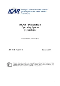 DS2OS - Deliverable B Operating System Technologies