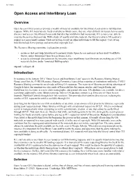 Open Access and Interlibrary Loan | CARLI