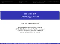 1St Slide Set Operating Systems