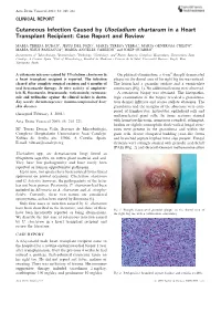 Cutaneous Infection Caused by Ulocladium Chartarum in a Heart Transplant Recipient: Case Report and Review