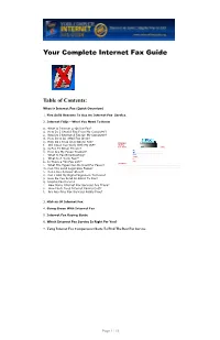 Free Fax Guide