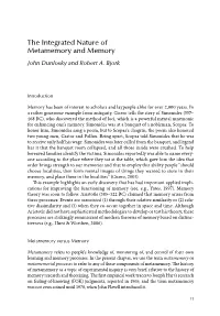 The Integrated Nature of Metamemory and Memory