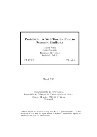 A Web Tool for Protein Semantic Similarity